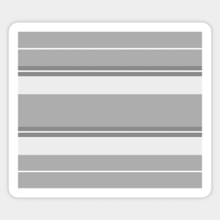 Strips - gray and white. Sticker